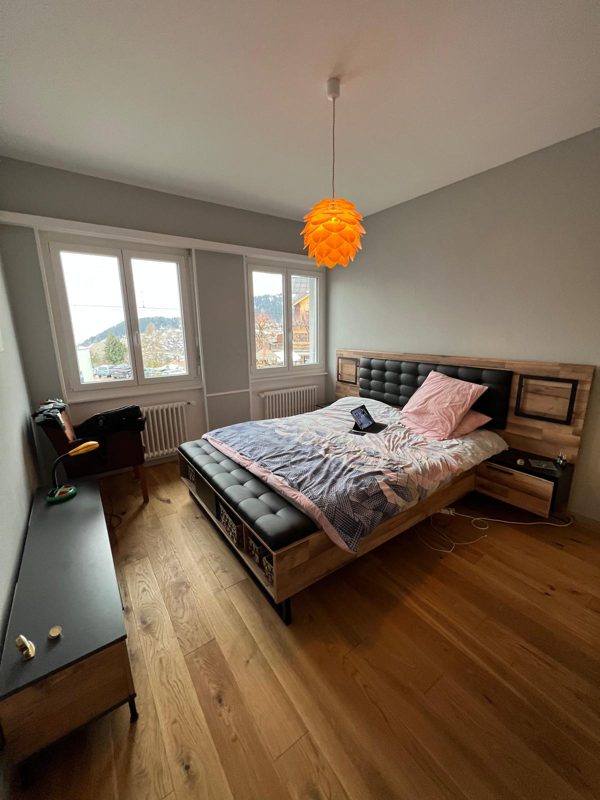 La chambre rénovée.