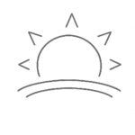 Home icône vectorielle de soleil stylisé