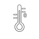 Home thermomètre sur fond transparent